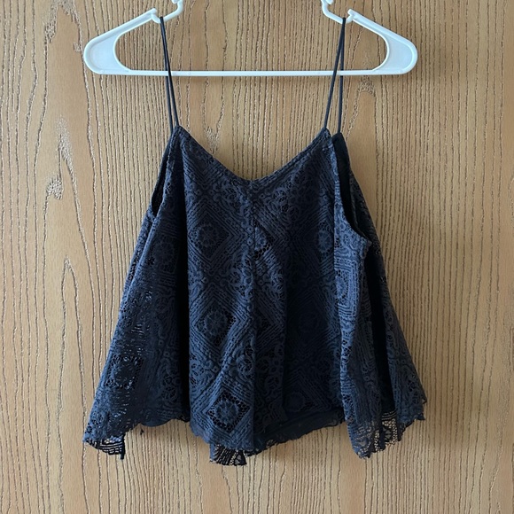 American Eagle Lace Crop Top - Picture 2 of 3